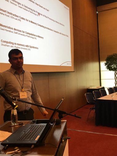 Picture 10 of Nishil Talati has presented his paper in Dresdaen, Germany at DATE 2018
