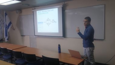 Picture 3 of Ameer Haj Ali has given his MSc seminar on May 8th, 2018