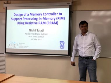 Picture 1 of Nishil Talati has given his MSc seminar on May 16th, 2018