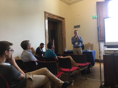 Picture 1 of Prof. Shahar Kvatinsky, Loai Daniel, and Nicolas Wainstein have presented a tutorial at IEEE ISCAS  in Italy on May 27th