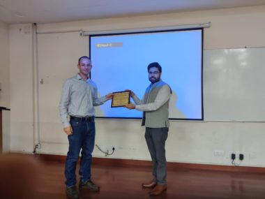 Picture 3 of Prof. Kvatinsky gave a seminar in the Indian Institute of Technology, Delhi, about "Processing-in-Memory with Memristors