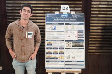 Picture 2 of Nicolas Wainstein has presented his research at the Technion Research Day