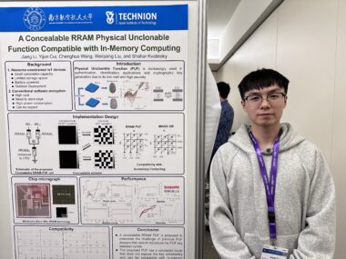 Jiang Li presented his paper "A Concealable RRAM Physical Unclonable Function Compatible with In-Memory Computing" at The 2024 Design, Automation & Test in Europe Conference & Exhibition (DATE), held in Valencia, Spain.